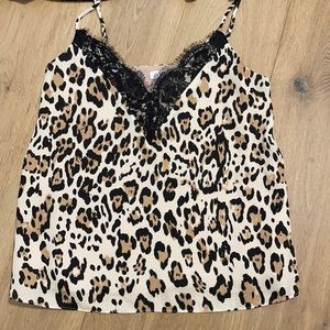 Cheetah print tank top